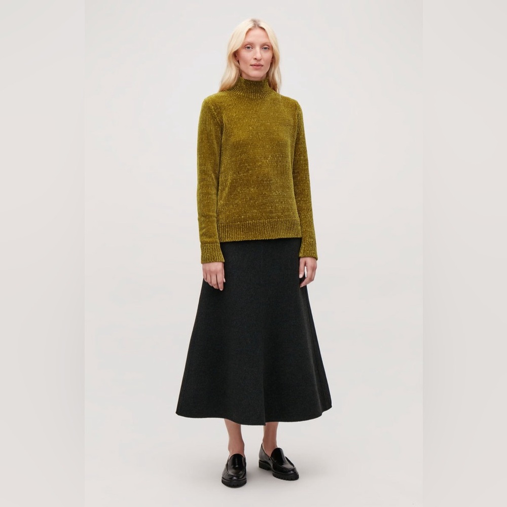 COS Mustard Yellow Turtleneck Sweater